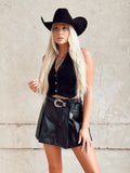 The Mesa Black Denim Vest