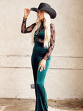 The Tyronza River Teal Jumpsuit