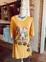 Mustard T-Shirt Dress